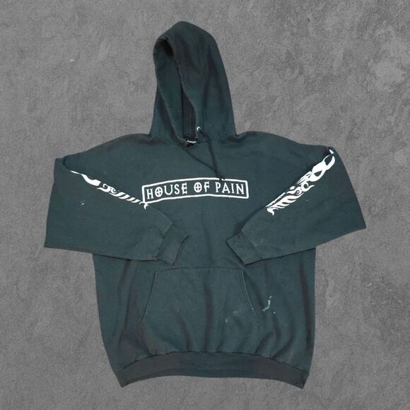 Distressed House Of Pain 2XL Thrashed Pullover Hooded Sweatshirt - Picture 1 of 6
